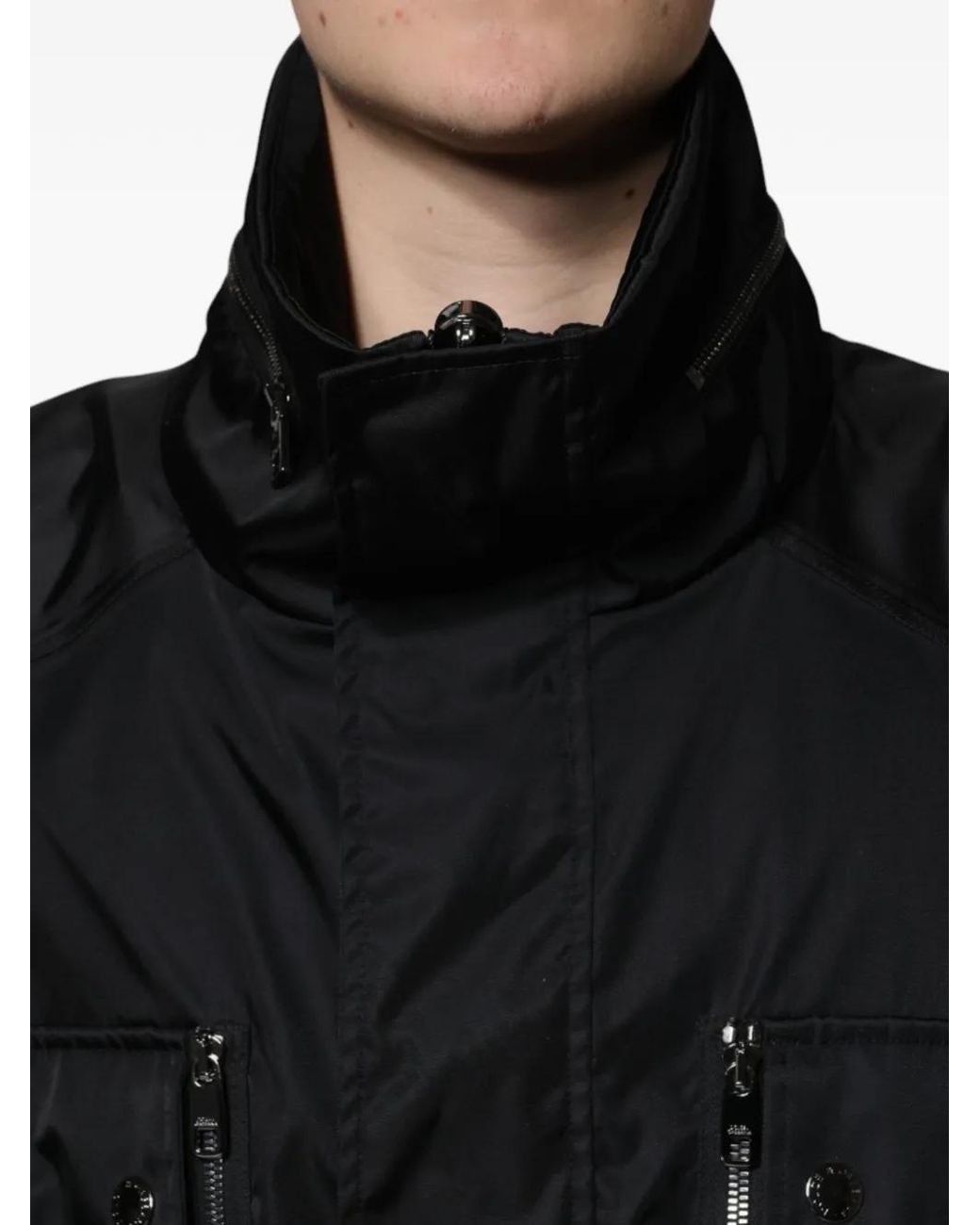 Parka Con Múltiples Bolsillos Dolce & Gabbana de hombre de color Black