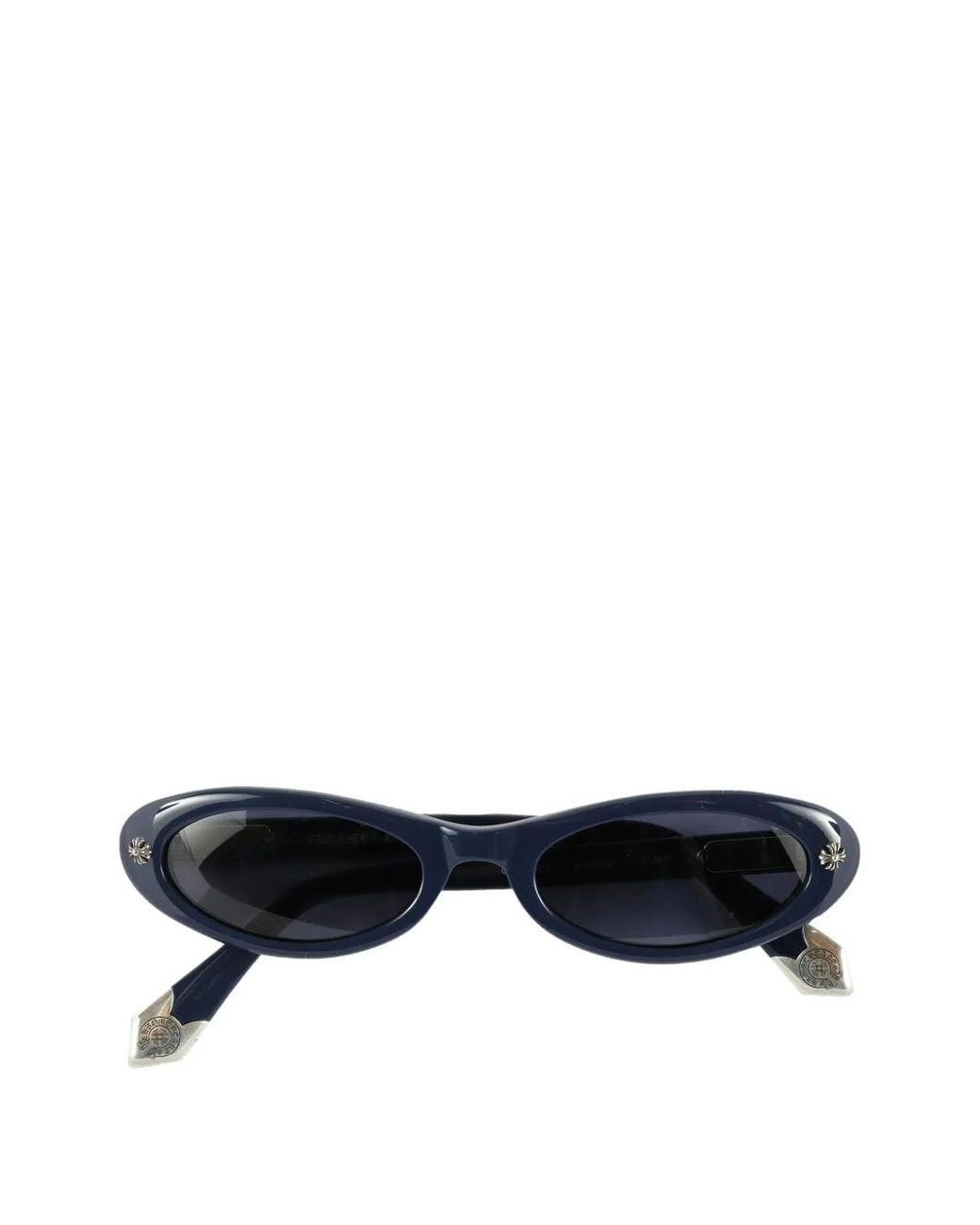 Chrome Hearts Tart Oval-Frame Sunglasses in Black | Lyst
