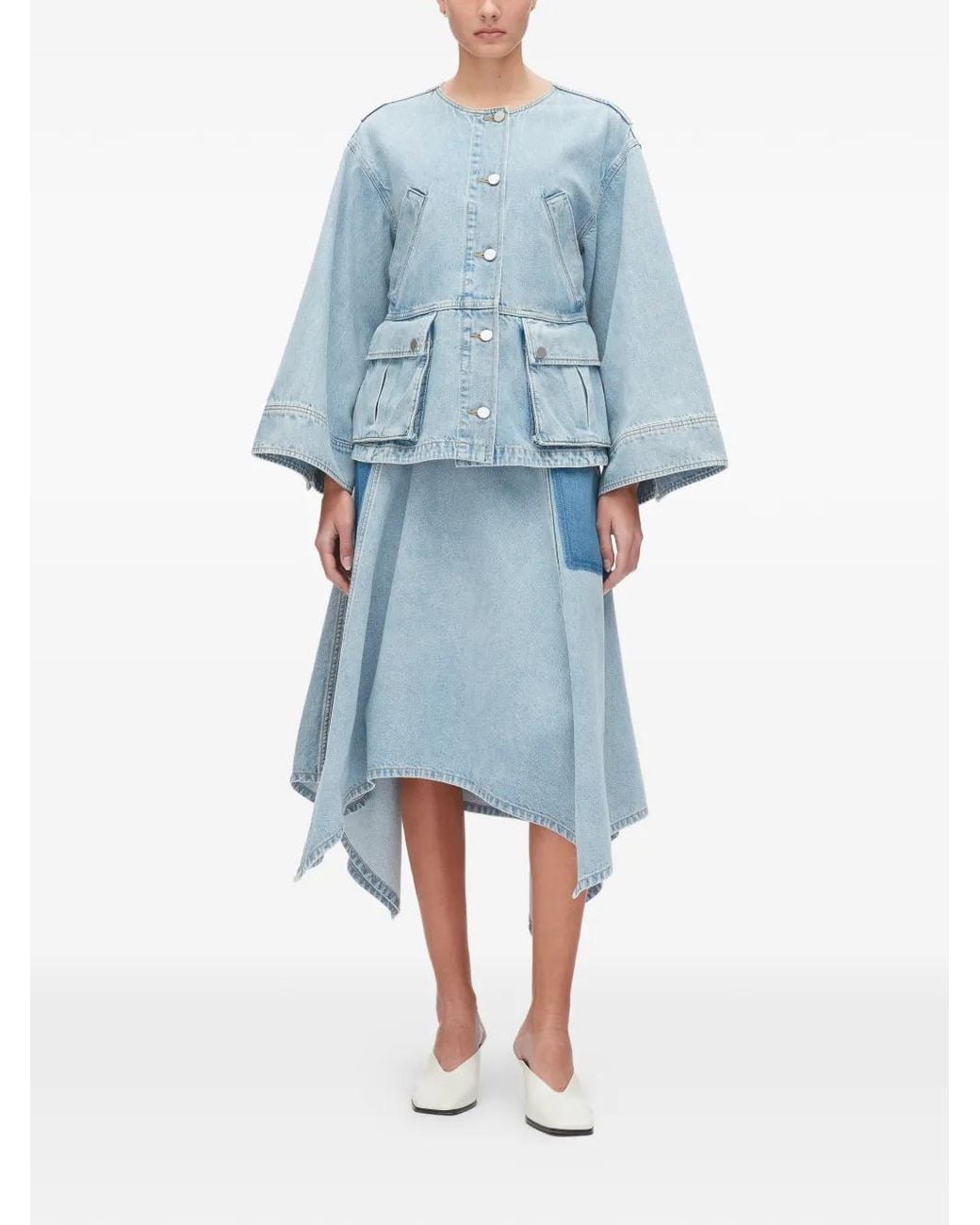 3.1 Phillip Lim Blue Flap-Pocket Jacket