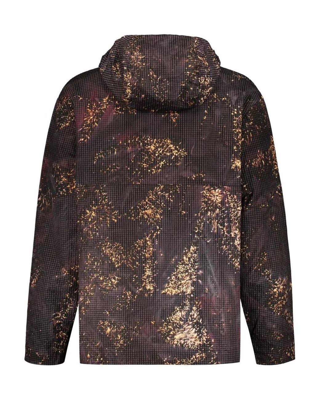 ISO.POETISM Black Abstract-Print Jacket for men