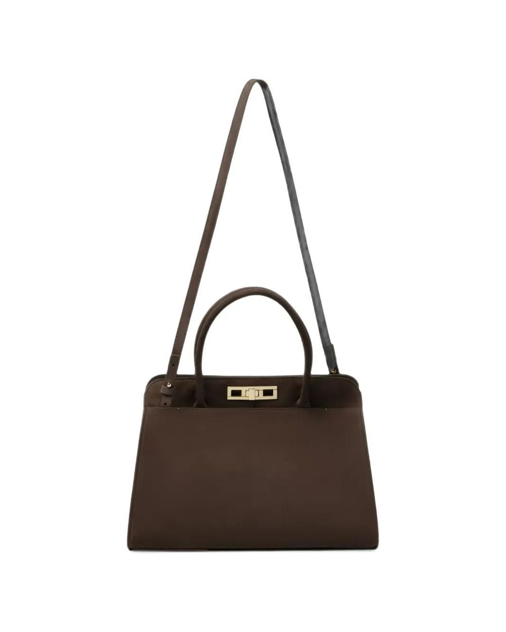 Fabiana Filippi Brown Suede Shoulder Bag