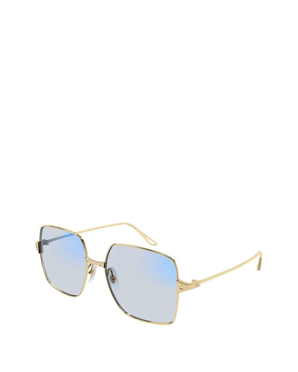 Cartier Blue Square-Frame Sunglasses