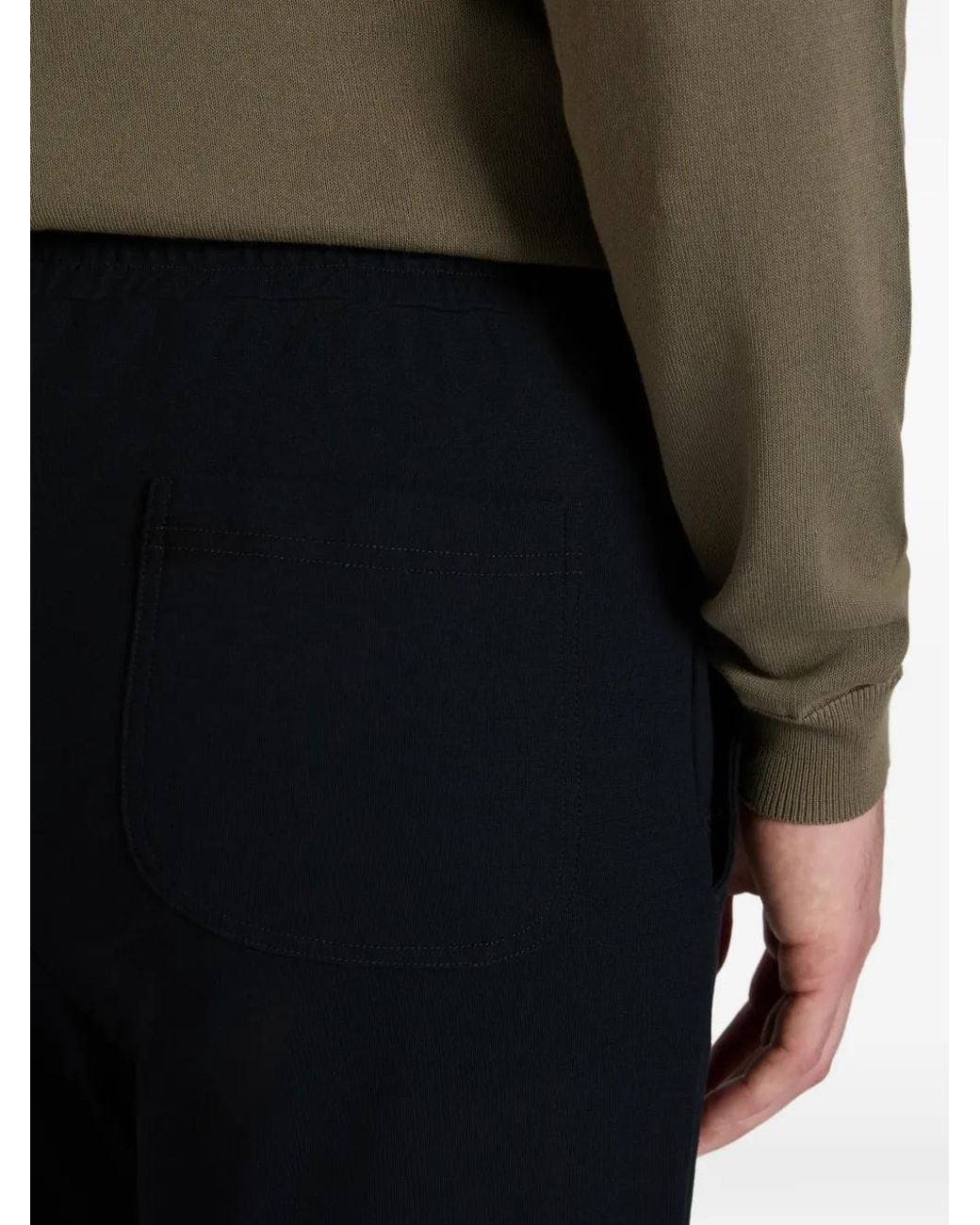 Zanone Black Slim Trousers for men