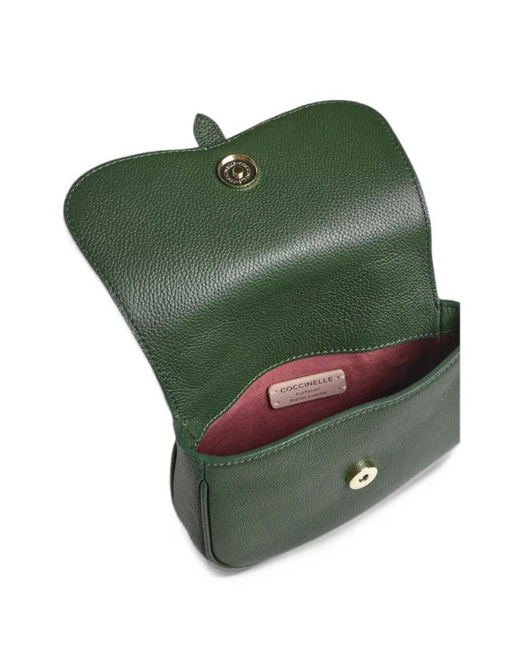 Coccinelle Green Mini Grained Shoulder Bag