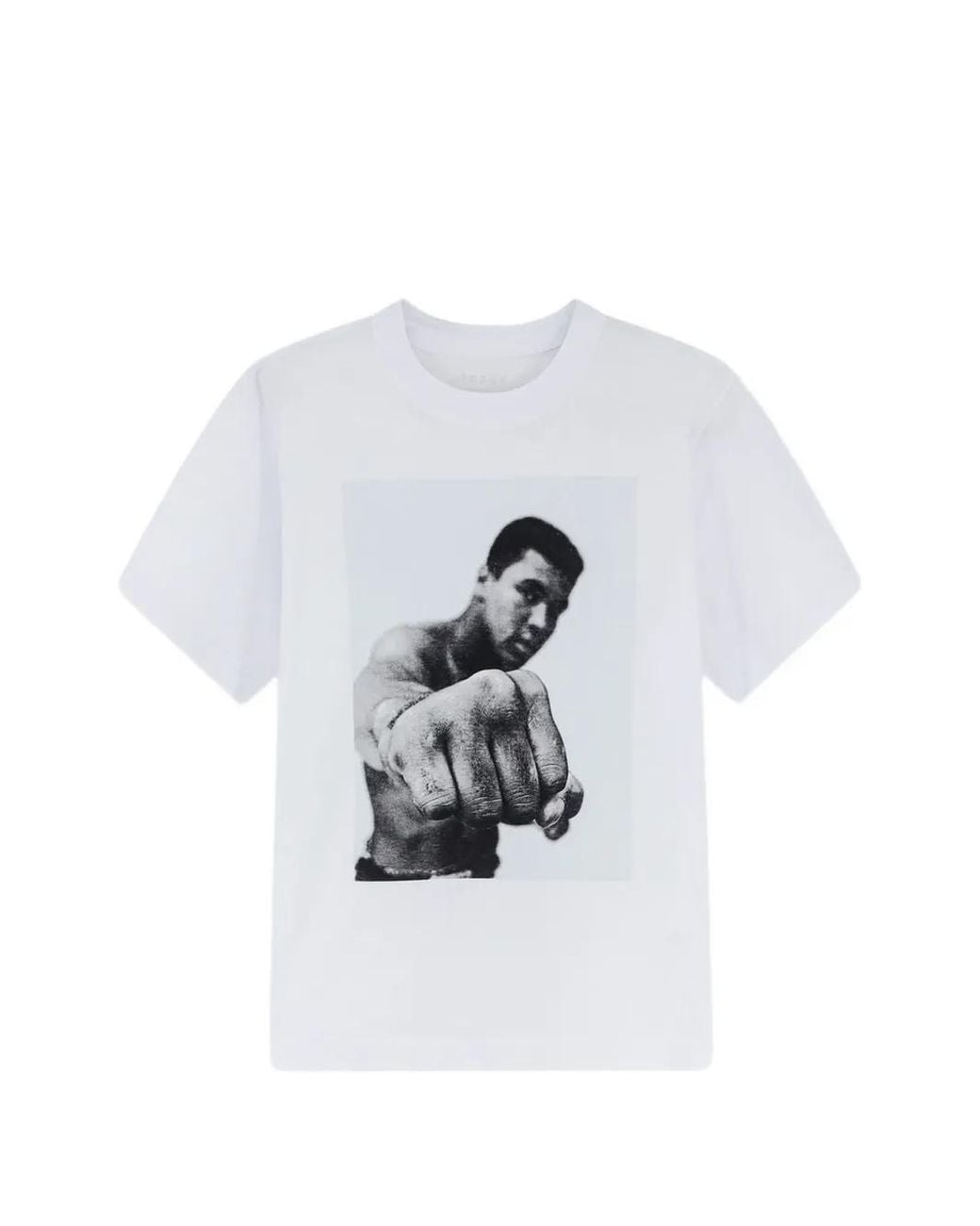 Sacai White Graphic-Print T-Shirt for men