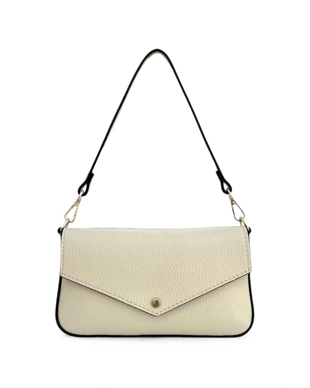 Apatchy London Metallic Munro Pebbled Leather Clutch Bag