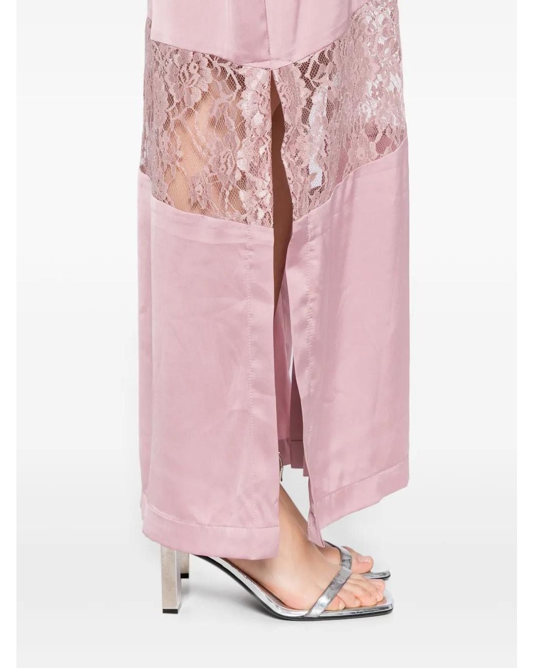 BLAKLACE Pink Lace Panel Dress