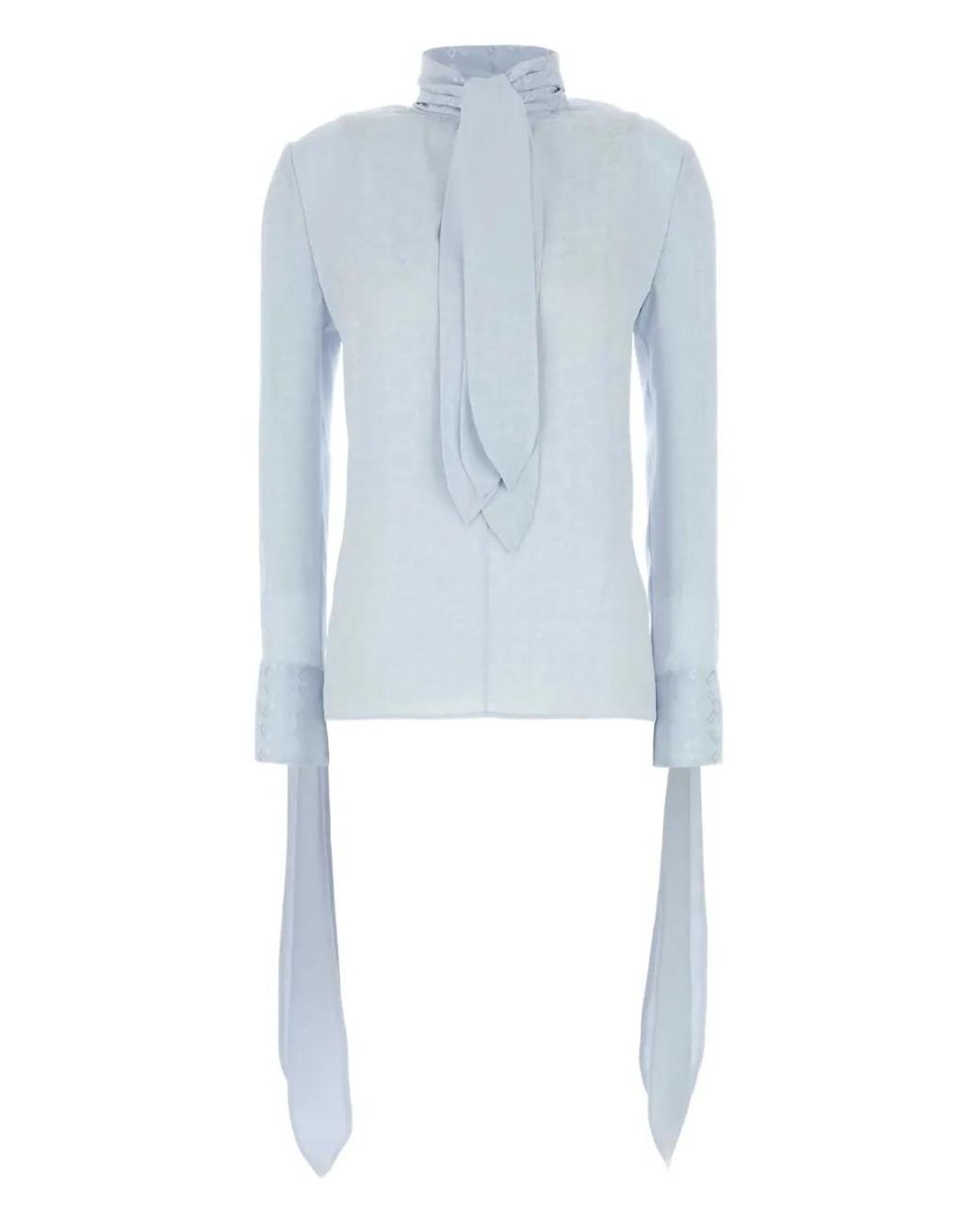Givenchy Blue Pastel Light Silk Blouse