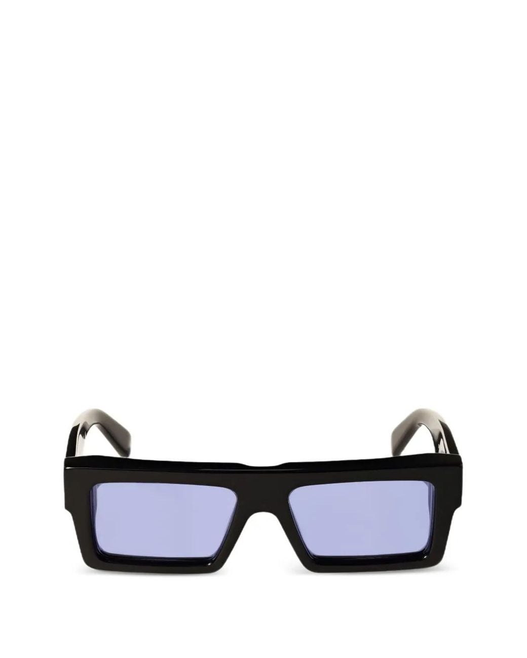 Off-White c/o Virgil Abloh Blue Rectangle-Frame Sunglasses