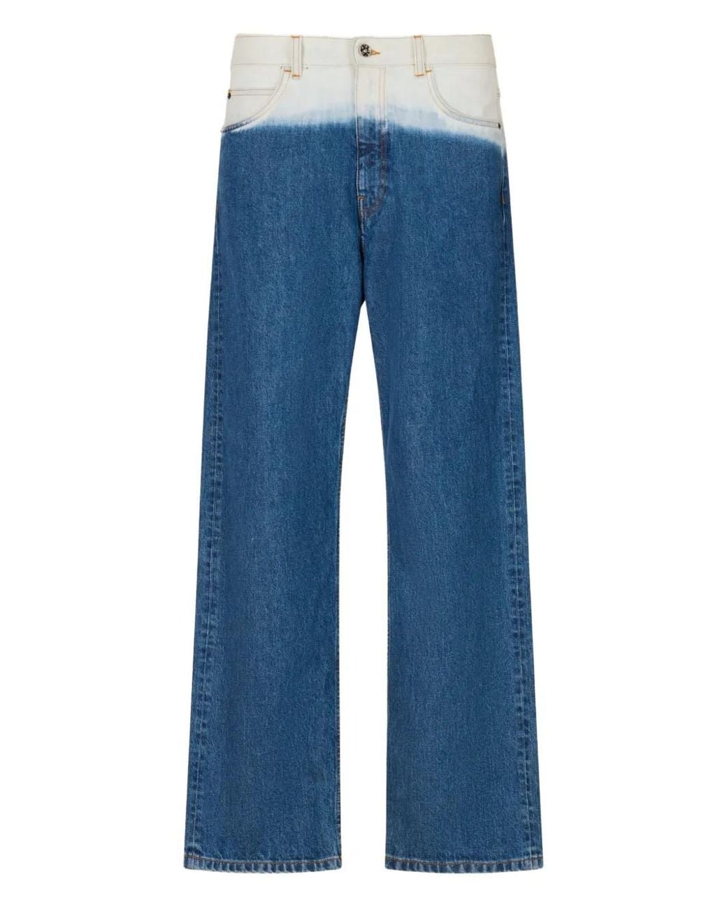Marni Blue Bleached Five-Pockets Jeans for men