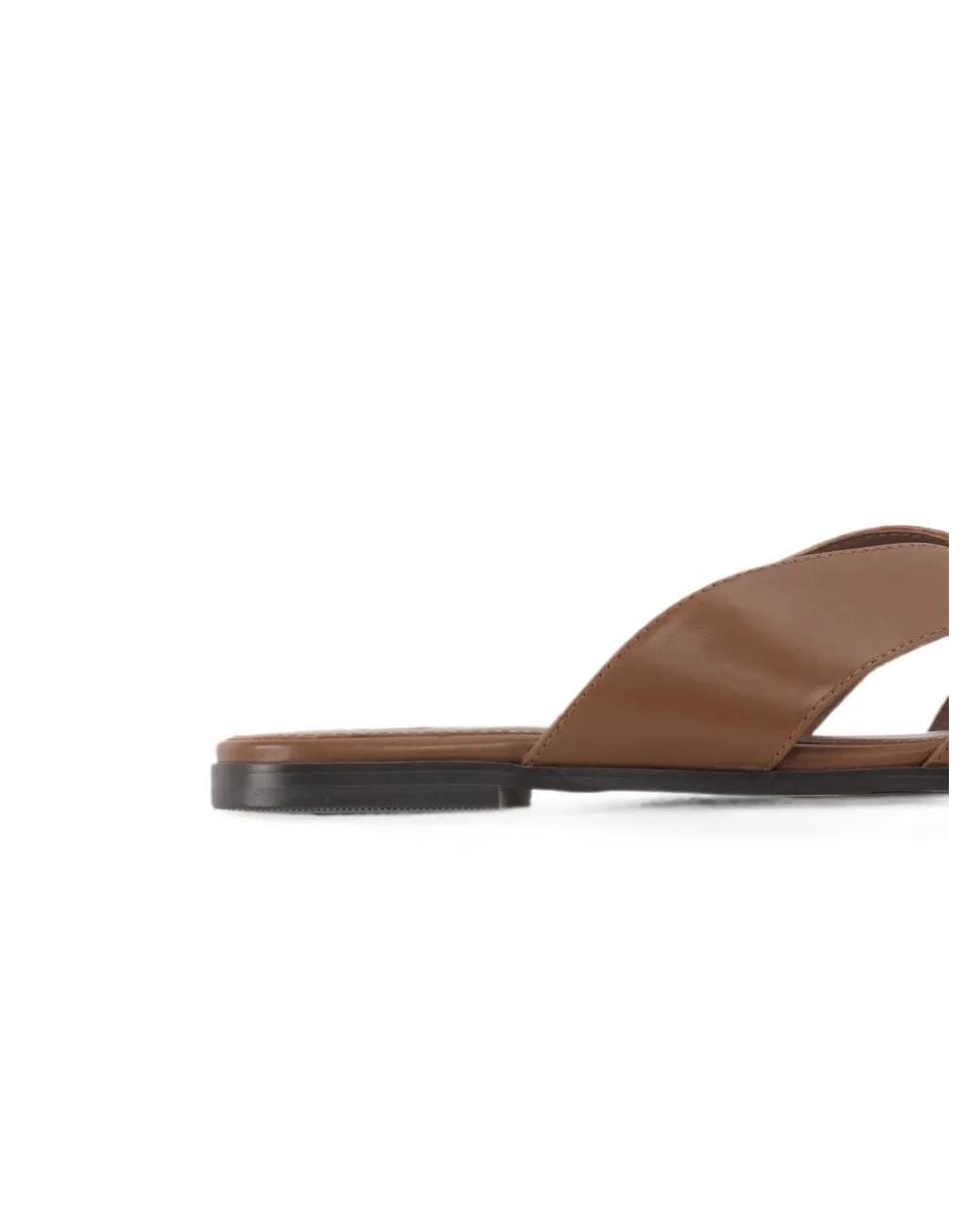 12 STOREEZ Brown Erarta Crossover-Strap Sandals