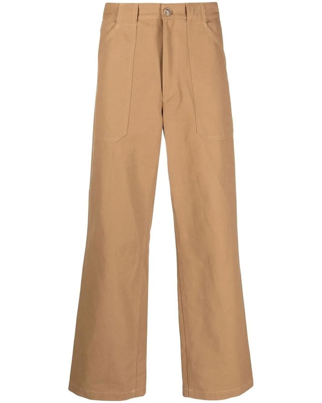 A.P.C. Natural Sidney Straight-Leg Cotton Trousers for men