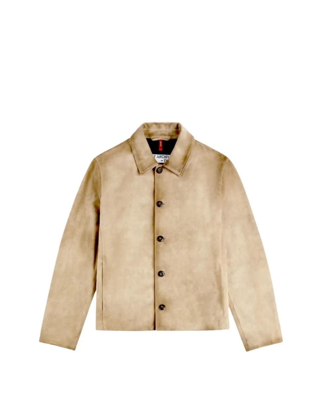 Fay Natural Buttoned Calfskin Jacket for men