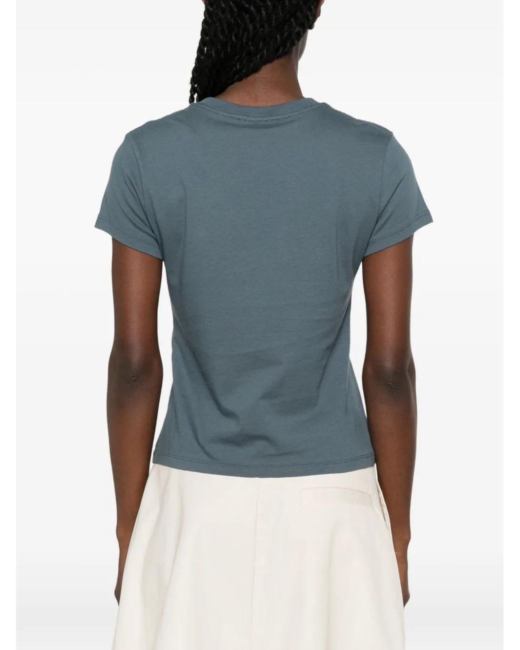 KENZO Blue Logo-Embroidered T-Shirt