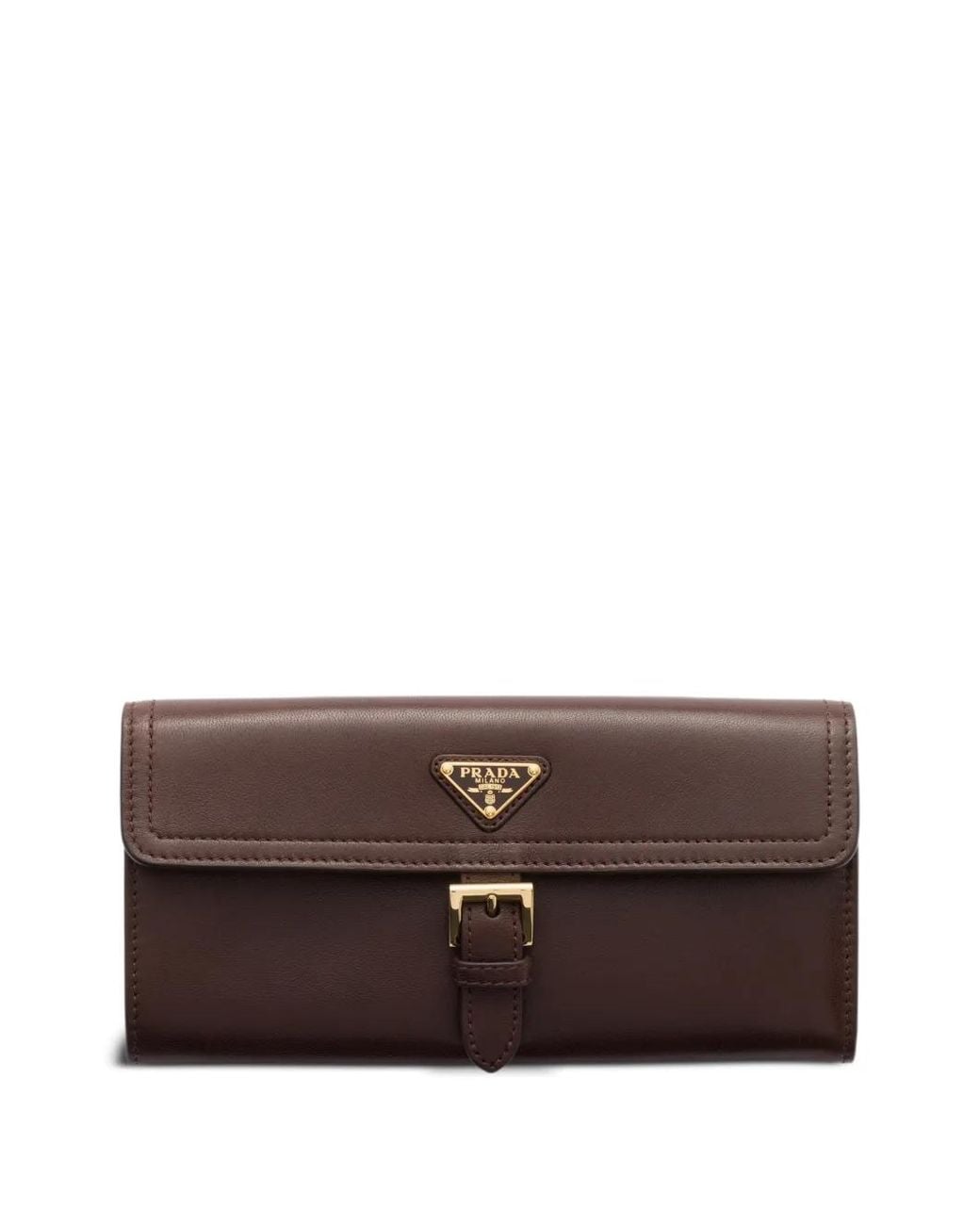 Prada Brown Large Nappa Leather Wallet