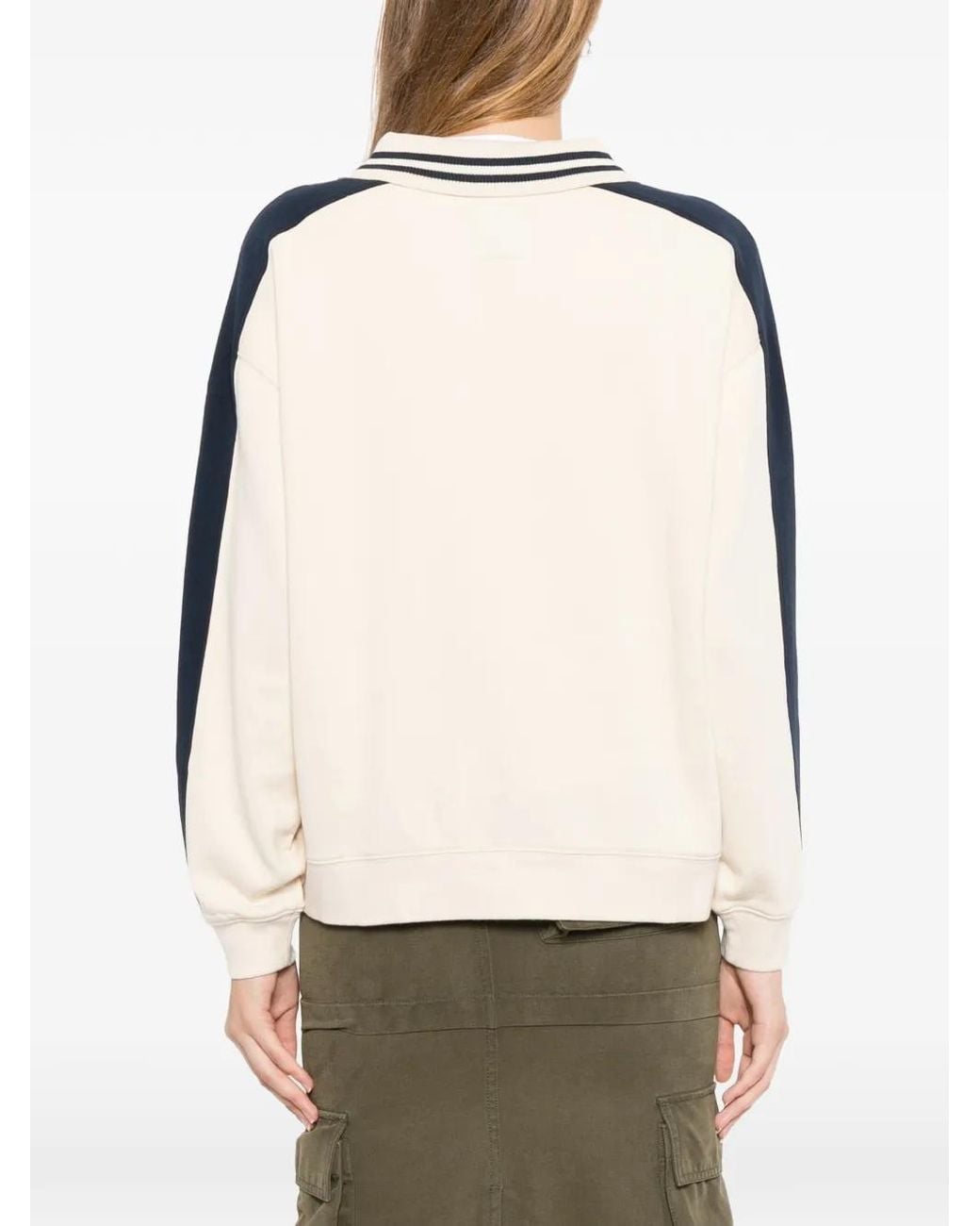SPORT b. by agnès b. Natural Half-Zip Sweatshirt