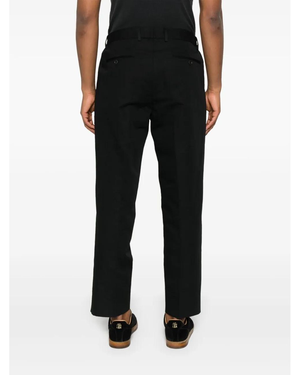Briglia 1949 Black Cotton Trousers for men