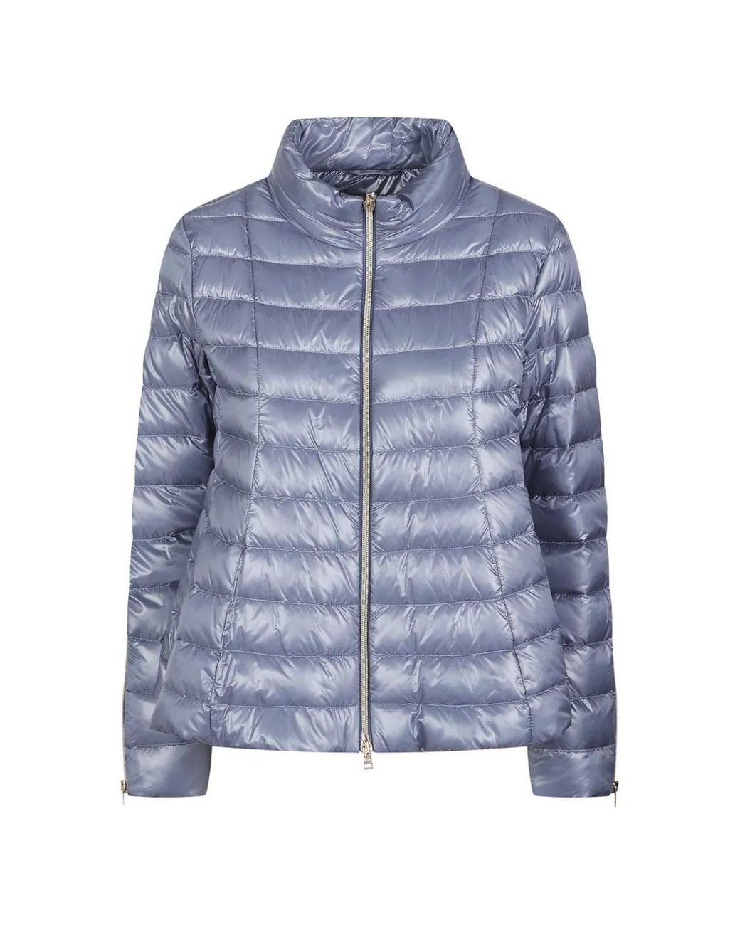 Herno Blue Quilted Short Coat