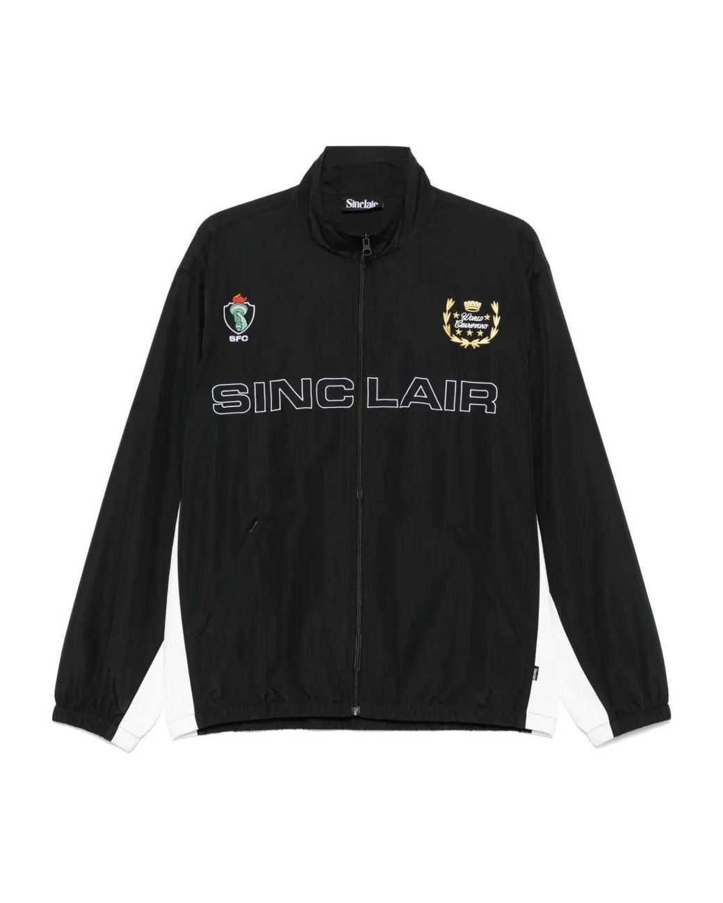 Sinclair Black Logo-Embroidered Jacket for men