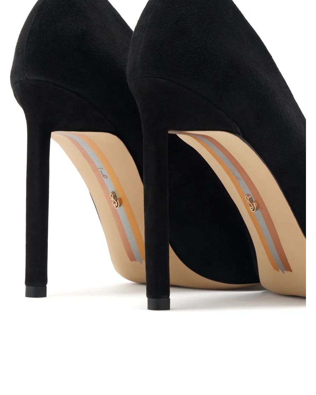Sam Edelman Black Talula Pointed-Toe Suede Pumps