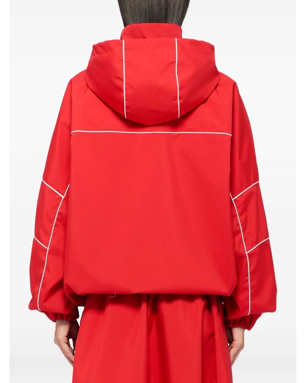 Chaqueta Con Capucha MSGM de color Red