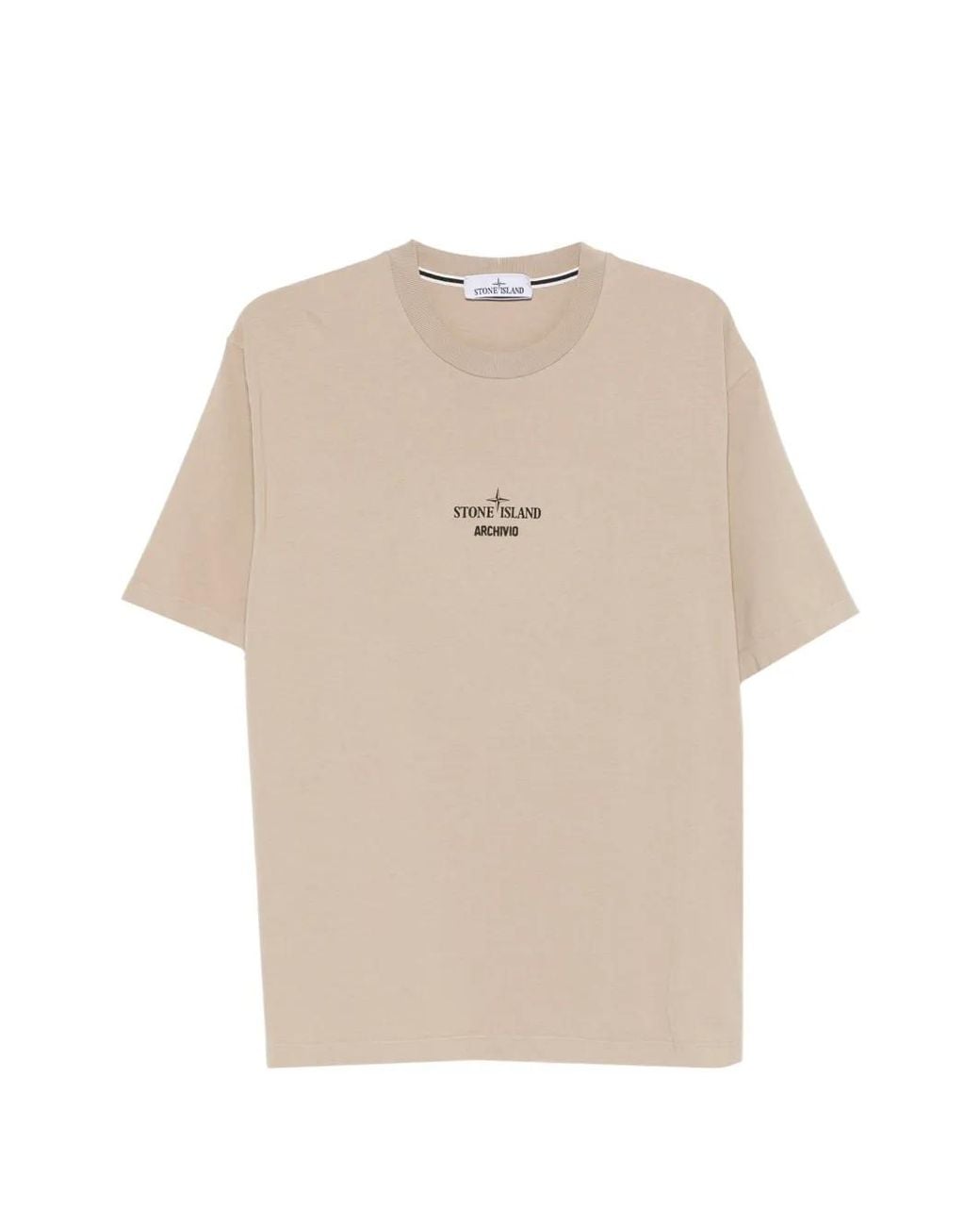 Stone Island Natural 2100023 Organic Cotton Jersey T-Shirt for men