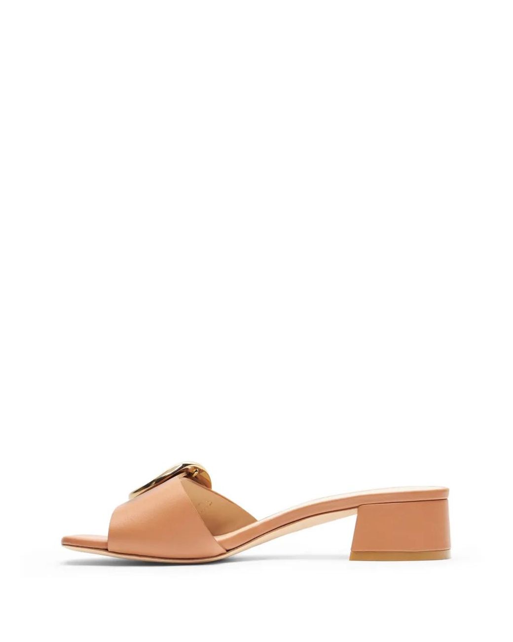 Stuart Weitzman Brown Benni Leather Mules