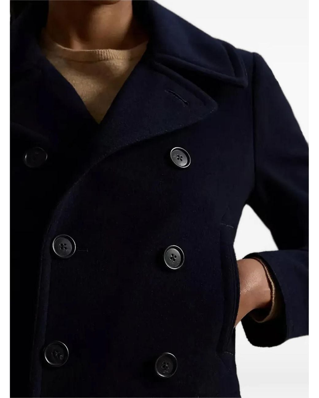 Polo Ralph Lauren Blue Veste À Boutonnière