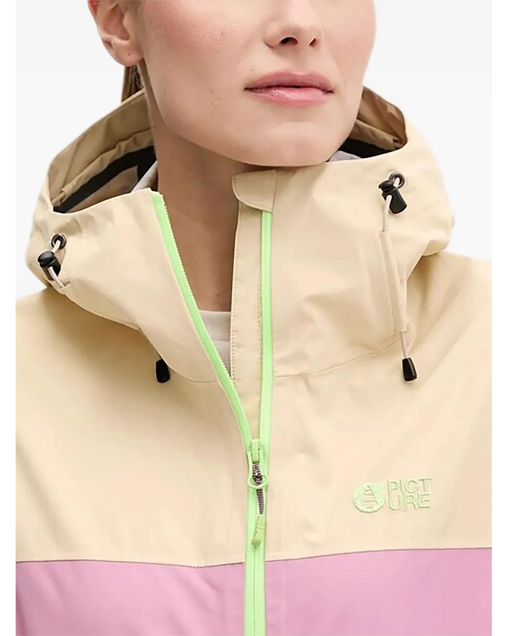 Picture Pink Hooded Colour-Block Jacket