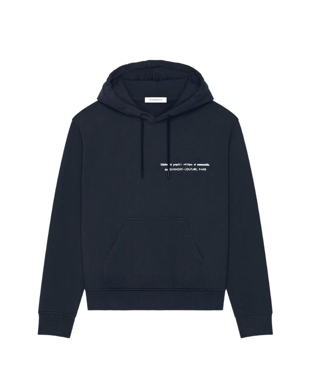 Givenchy Blue Couture Seam Hoodie for men