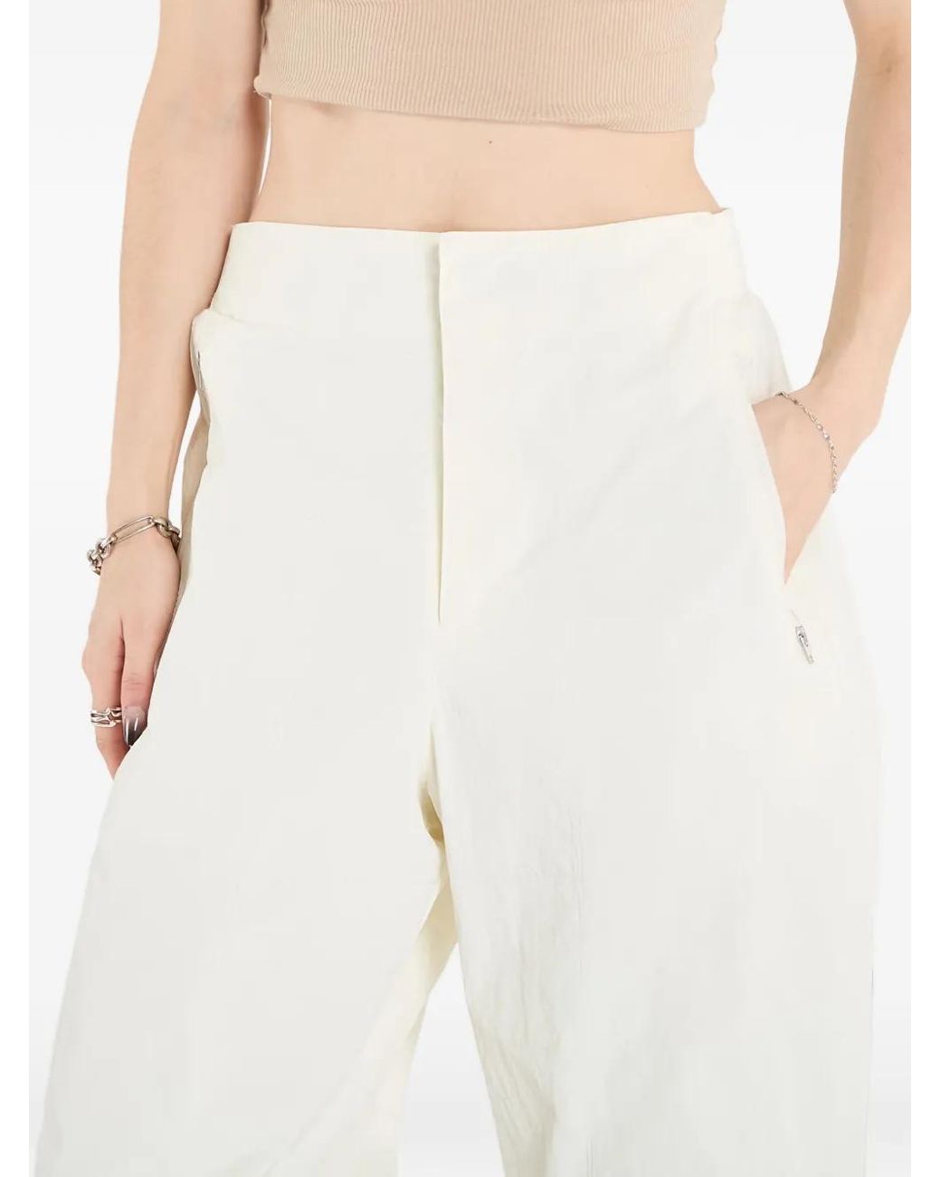 Adidas White Airdrome Shield Panelled Trousers