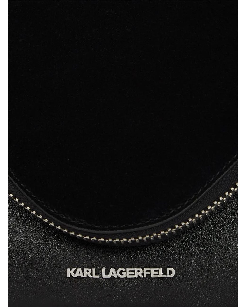 Karl Lagerfeld Black K/Hardware Shoulder Bag