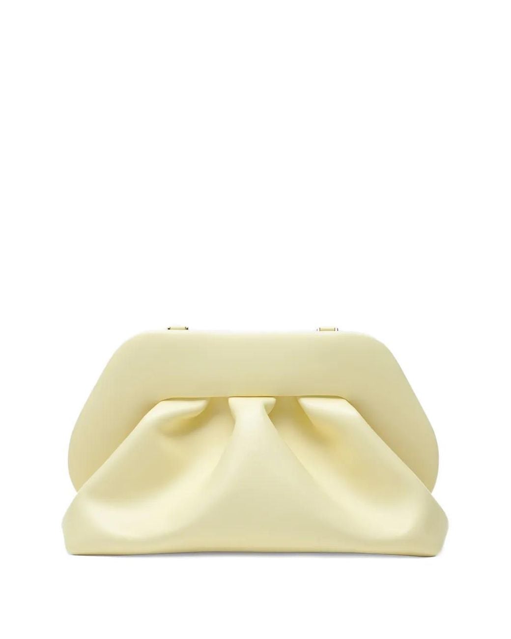 THEMOIRÈ Natural Tia Gathered Clutch Bag