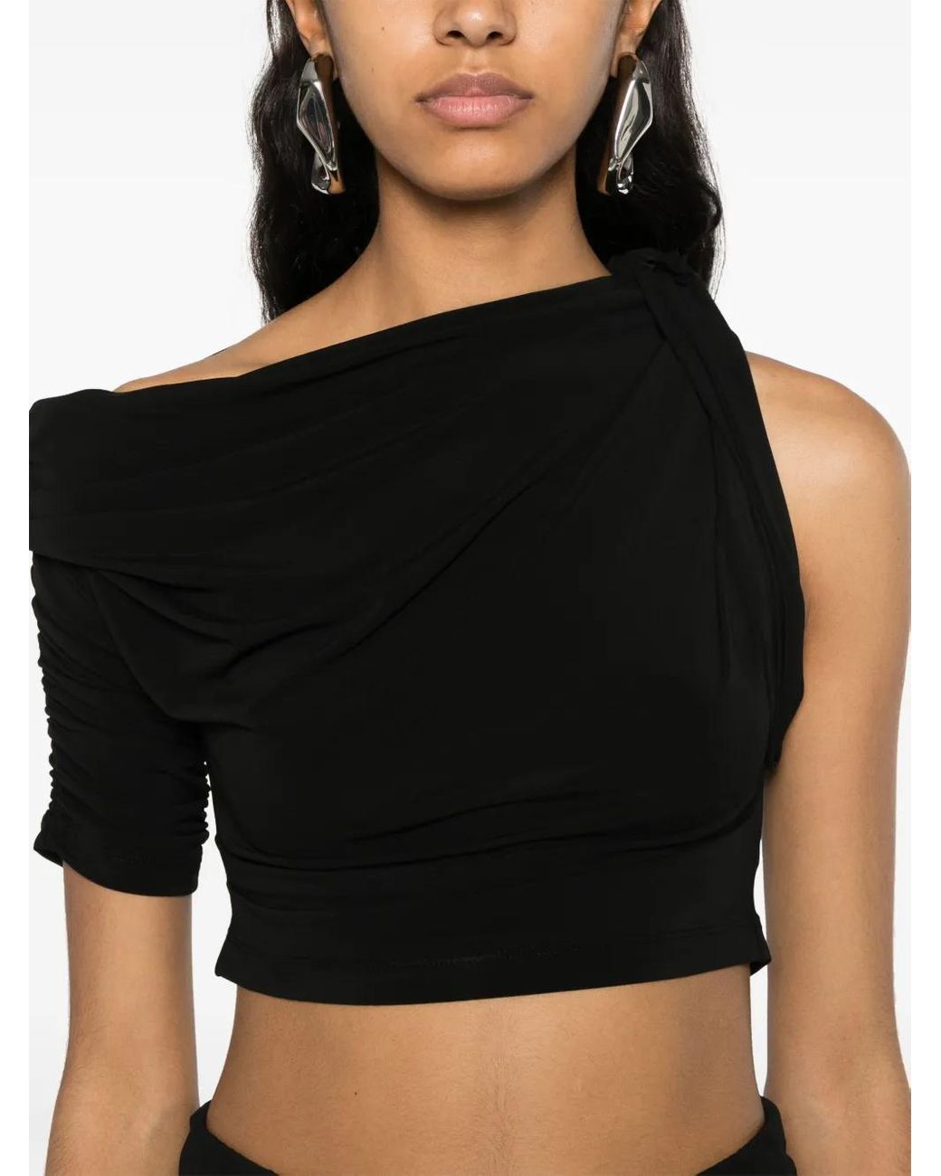 Jacquemus Black Top 'Drapeado'