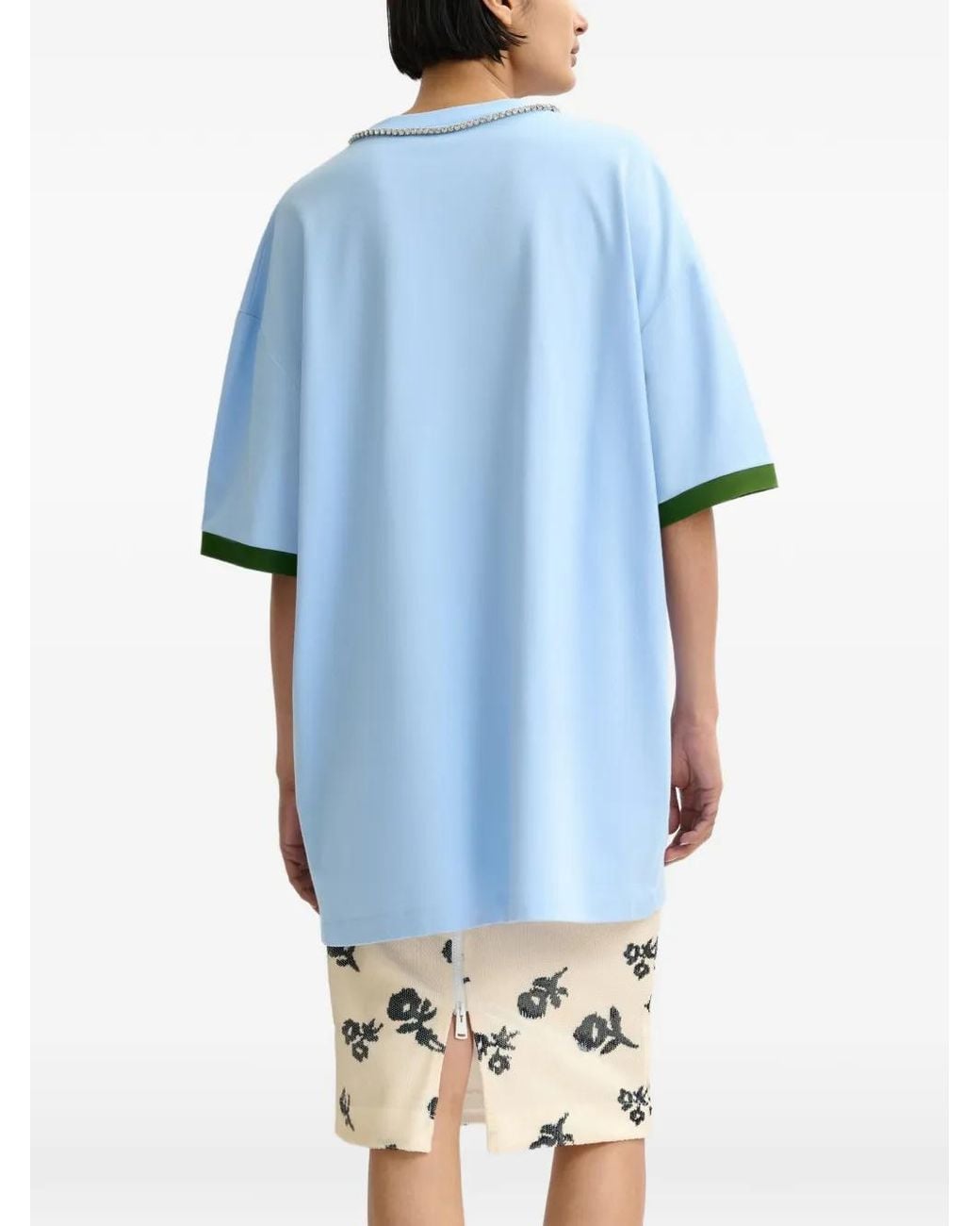 Abito Modello T-Shirt Jistrass di Essentiel Antwerp in Blue