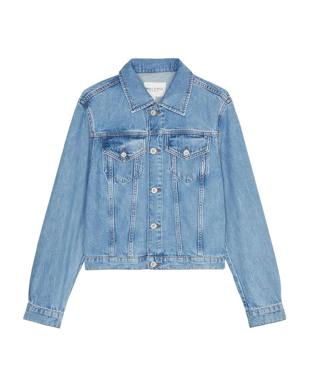 Marc O' Polo Blue Light-Wash Denim Jacket