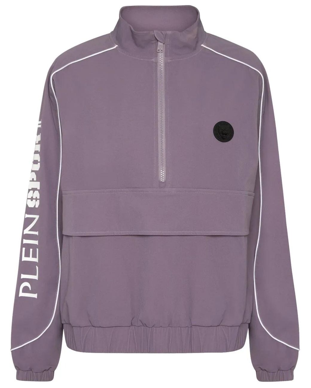 Philipp Plein Purple Logo-Patch Sweatshirt
