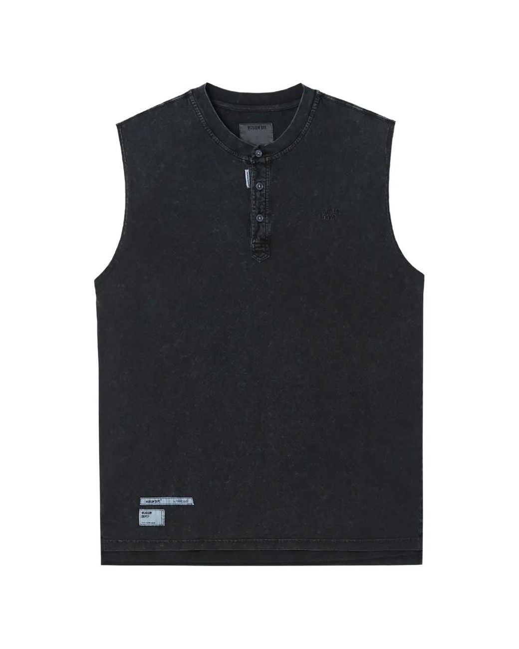 Musium Div. Black Acid-Wash T-Shirt for men
