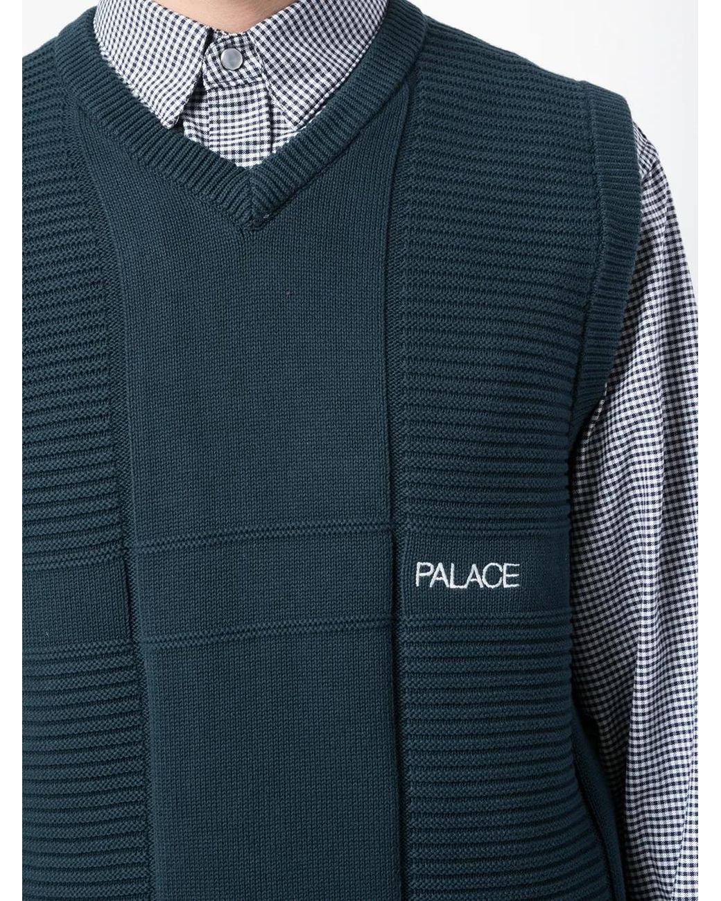 Palace Blue Retire Flex Knitted Vest for men