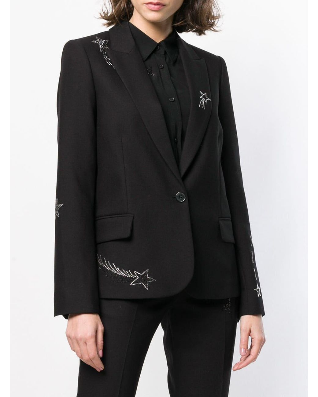 Starlet embellished blazer shop in black