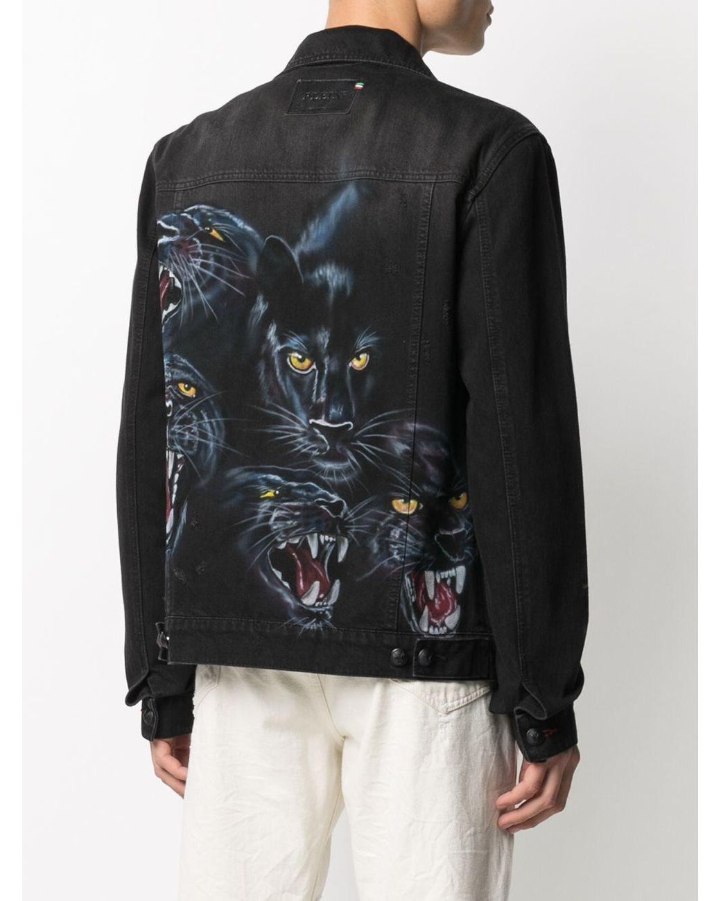 black panther denim jacket