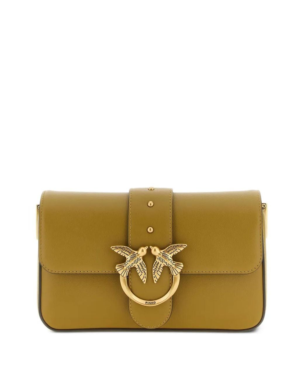 Pinko Metallic Mini Love One Classic Shoulder Bag