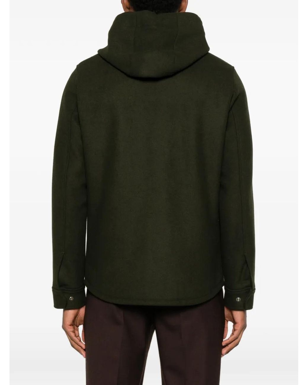 Manuel Ritz Green Hooded Pocket Jacket for men