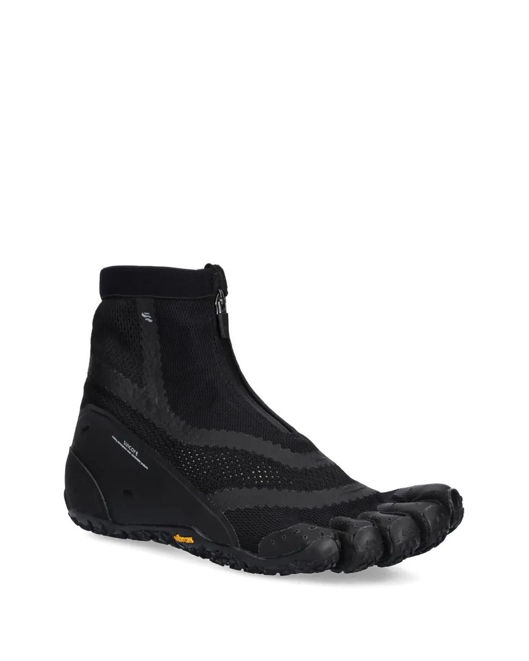 Suicoke Fivefingers Humamphibian Zip-Front Sneakers in Black for