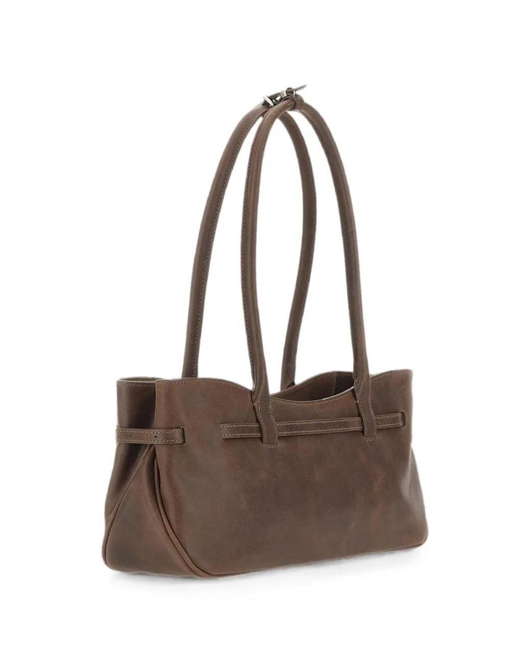 MARGE SHERWOOD Brown Grandma Used Shoulder Bag