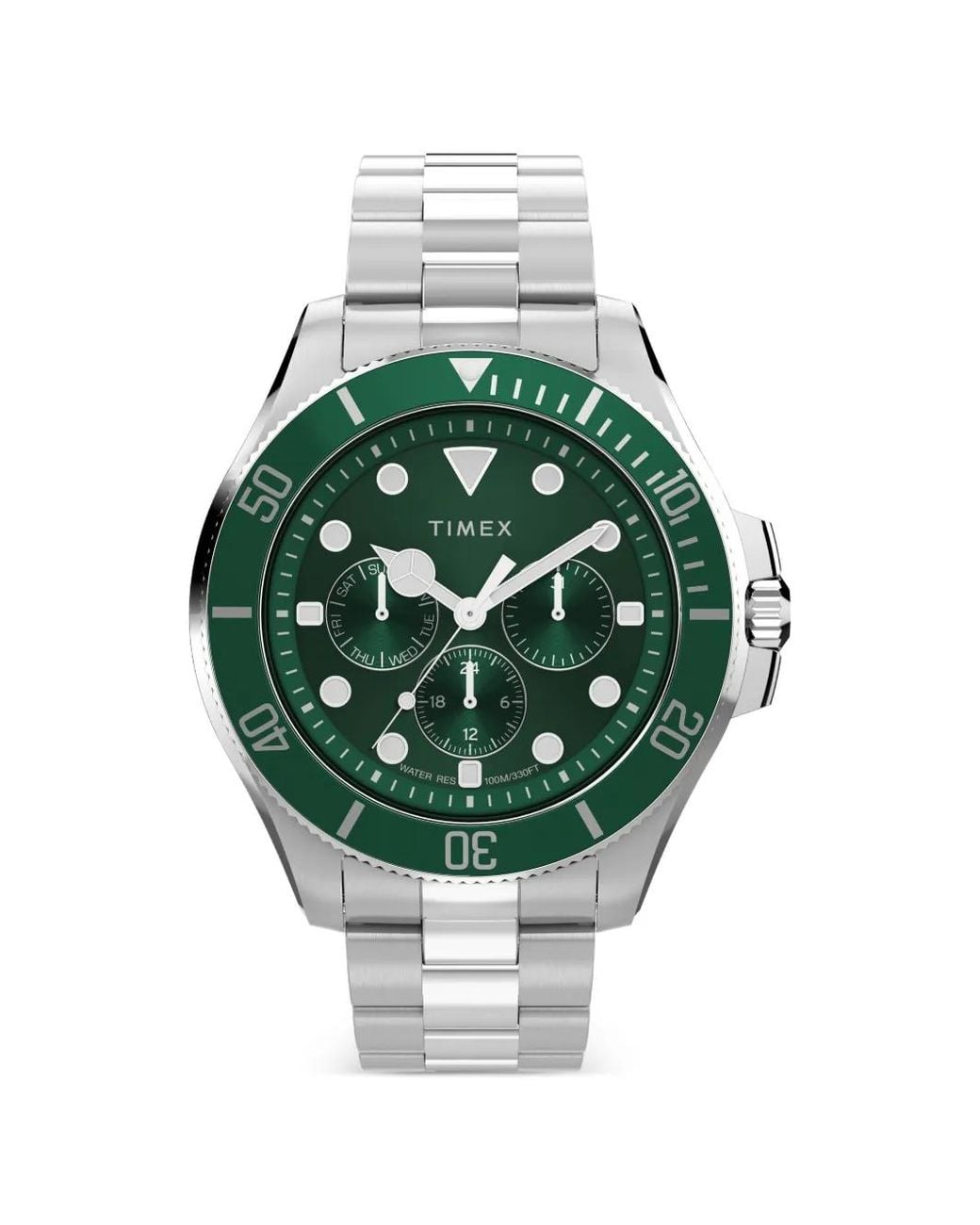 Timex Green Harborside Coast Multifunction 43Mm Watch for men