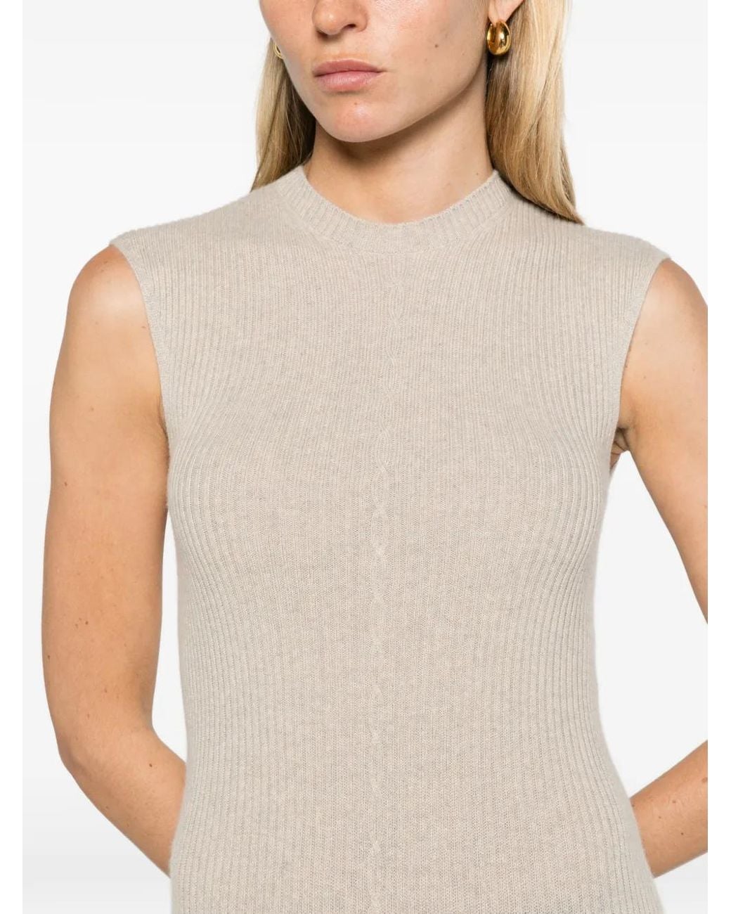 Loro Piana Plane Tree Dress in White | Lyst
