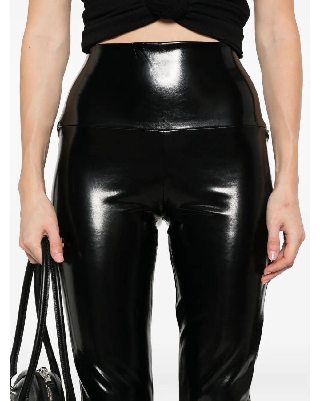 Norma Kamali High Waist Broeken in het Black