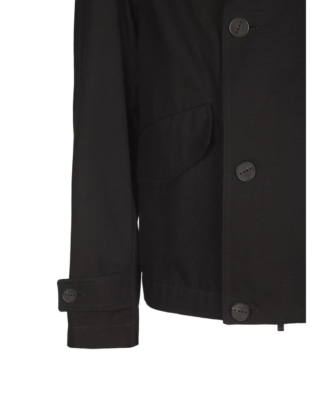 Hevò Black Buttoned Jacket for men