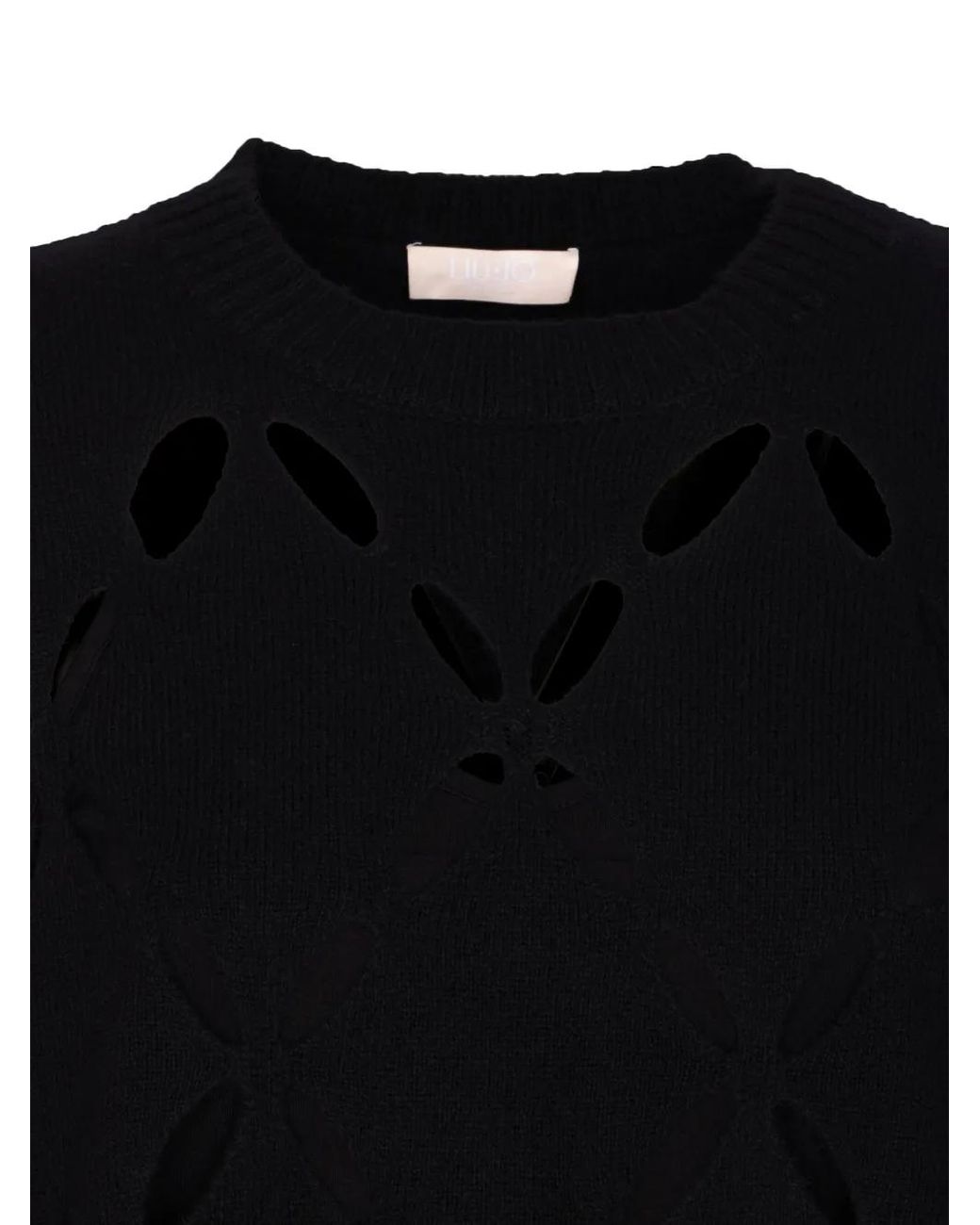 Pull À Découpes Liu Jo en coloris Black